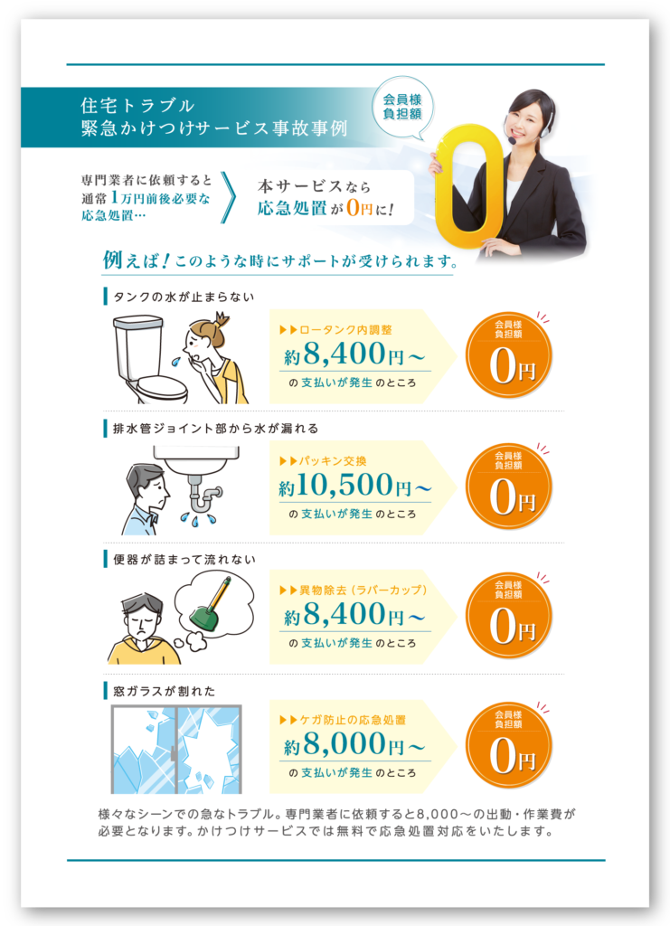 住宅トラブル緊急かけつけサービス事故事例